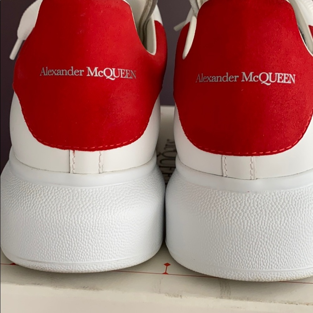 Alexander McQueen Suede & leather Platform Sneaker
